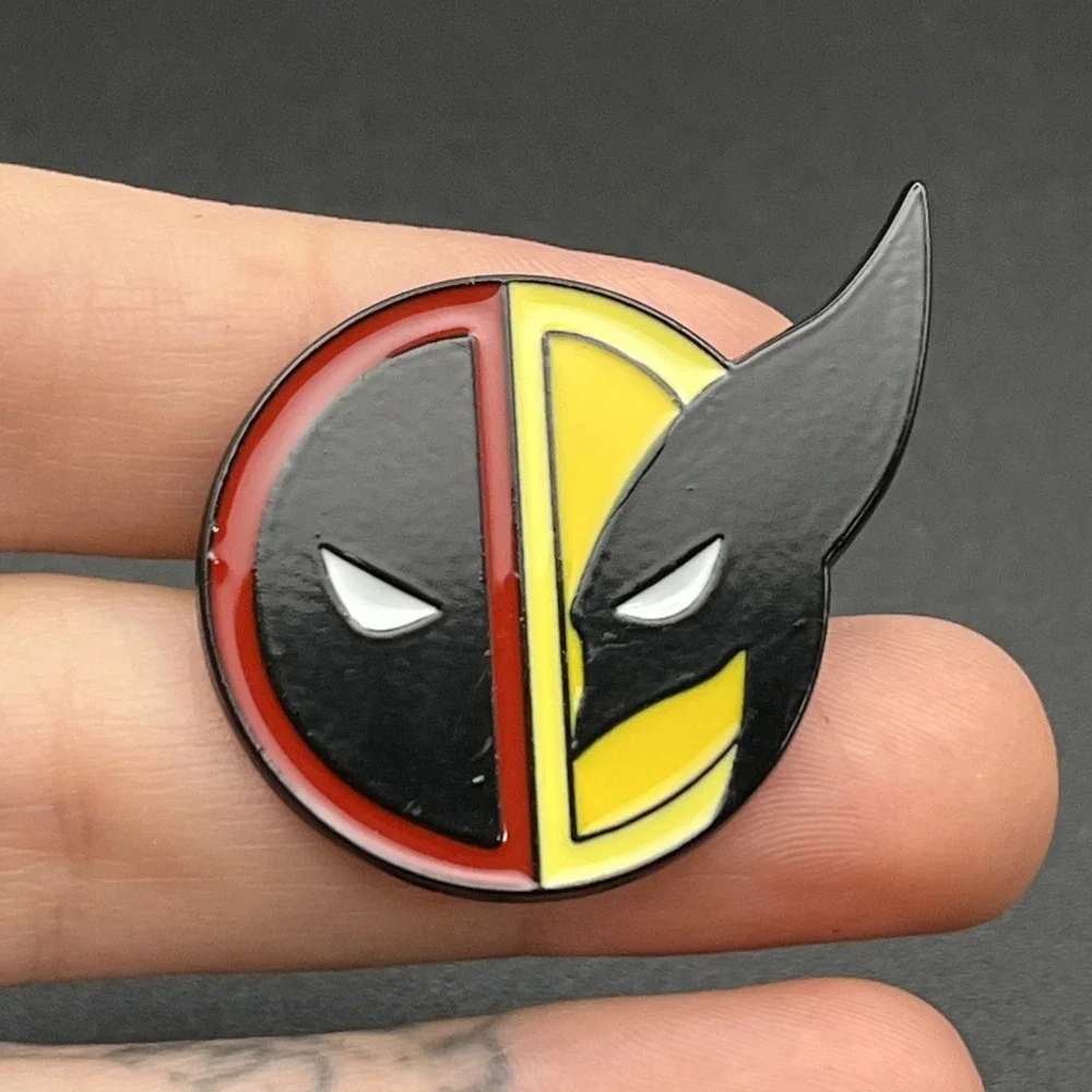 Marvel Deadpool Wolverine X-Men Superheroes Lapel Hat‎ Pin